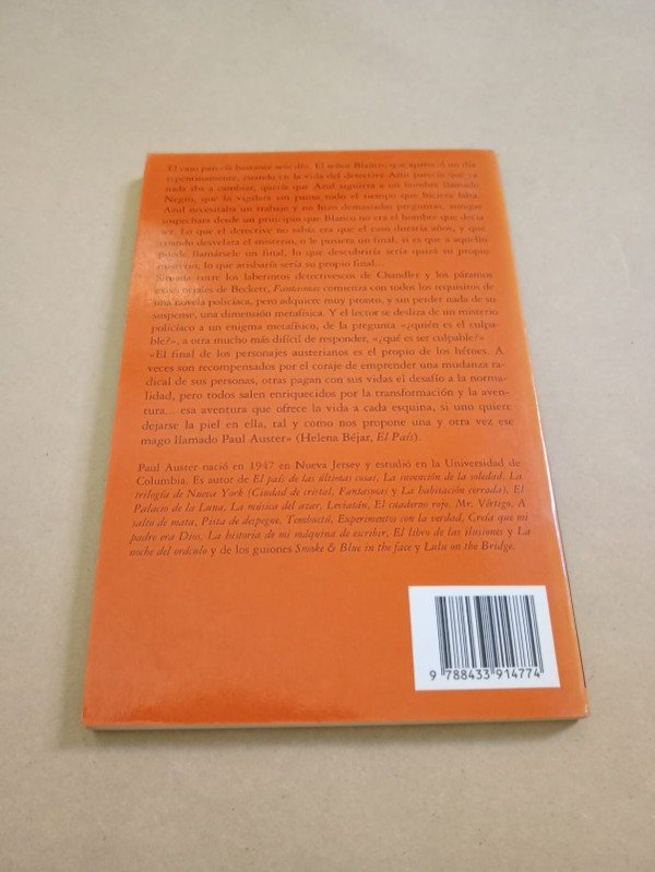 Producto - Fantasmas - Paul Auster - Anagrama 2005 - 1