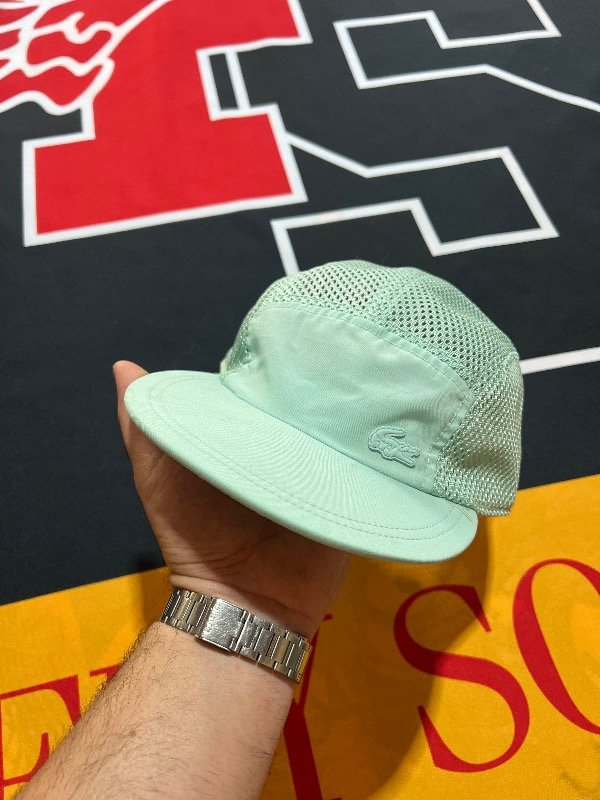 Producto - Gorra Lacoste five panel verde agua.
