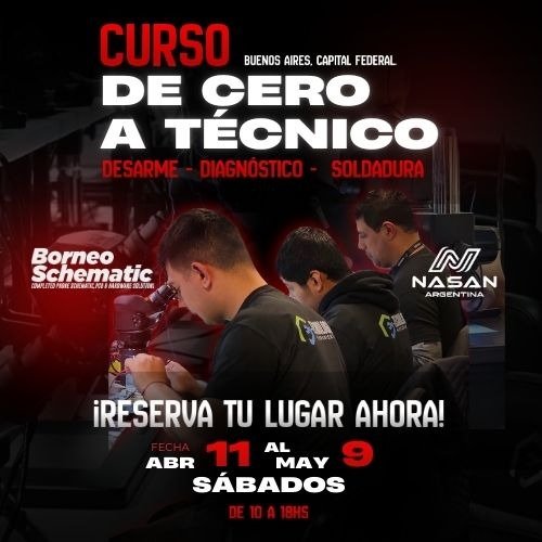 Producto - Curso sabatino De Cero a técnico abril mayo 2026