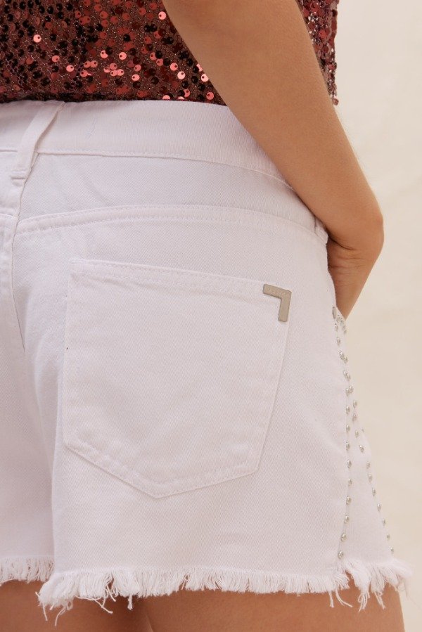 Producto - SHORT JEAN GABARDINA DESFLEC CON TACHAS - 2