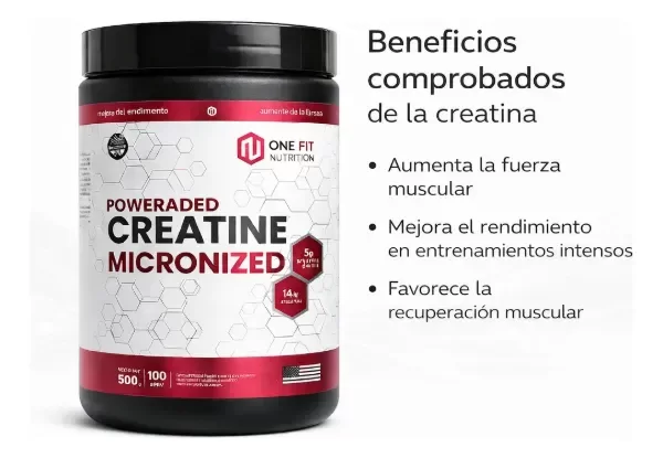 Producto - ONE FIT NUTRITION - Creatina Monohidrato Micronizada 500gr/100serv. - 1