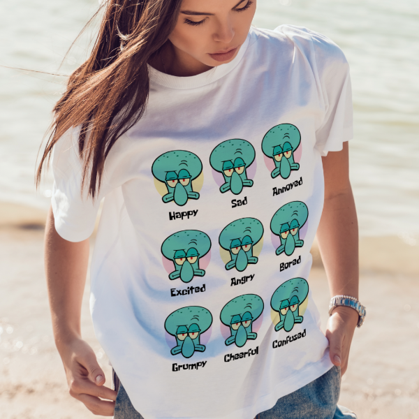 Producto - Remera Calamardo Moods - Bob esponja
