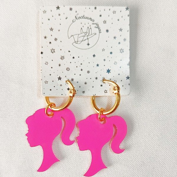 Producto - Aros Barbie fuccia gold