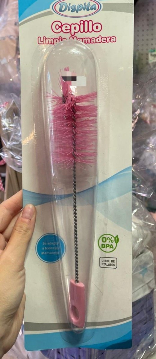Producto - Cepillo limpia mamadera Dispita Rosa