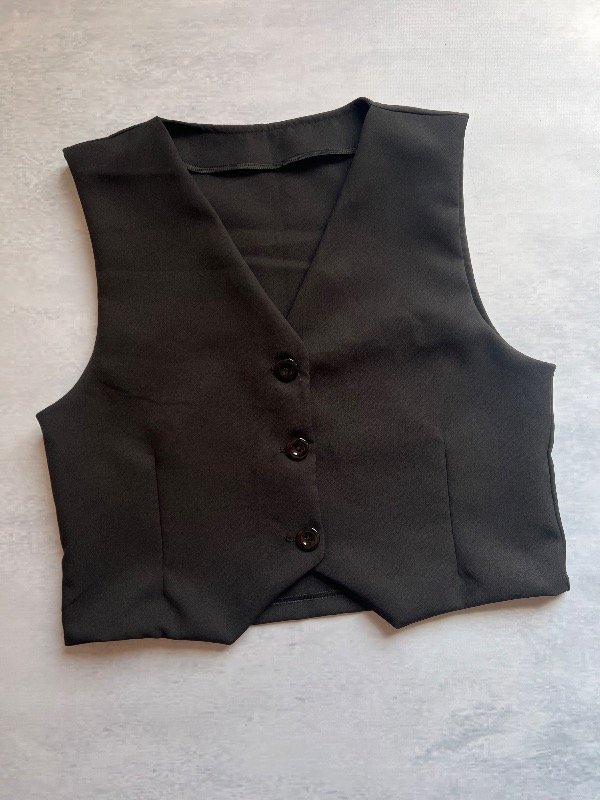 Producto - Chaleco sastrero negro