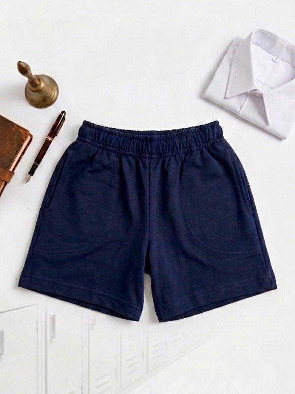 Producto - Short azul marino colegial rústico