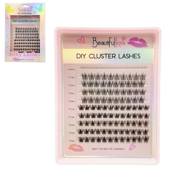 Producto - Kit de pestañas en racimo DIY Cluster Lashes Silky Lashes - Beautifulkiss