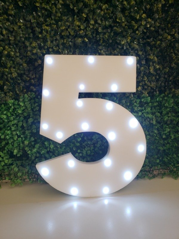 Producto - Numeros Con Luz Para decorar 35cm