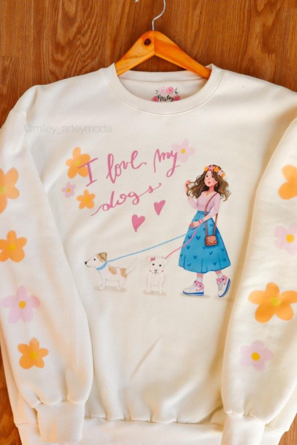 Producto - Buzo personalizado I Love my dogs (Talle S/M y L-XXL) A PEDIDO
