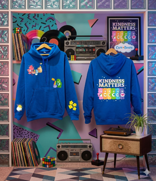 Producto - Buzo  Canguro Algodon Ositos Cariñosos Azul