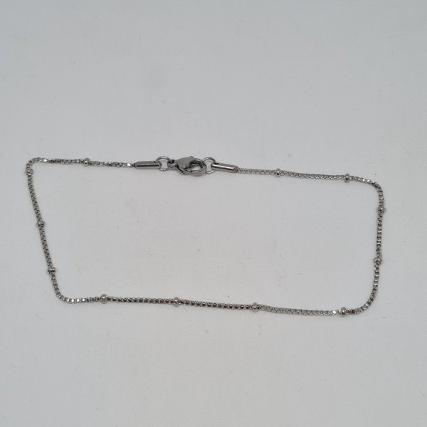 Producto - Tobillera con bolitas acero