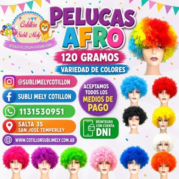 Producto - PELUCA AFRO 120 GRS.