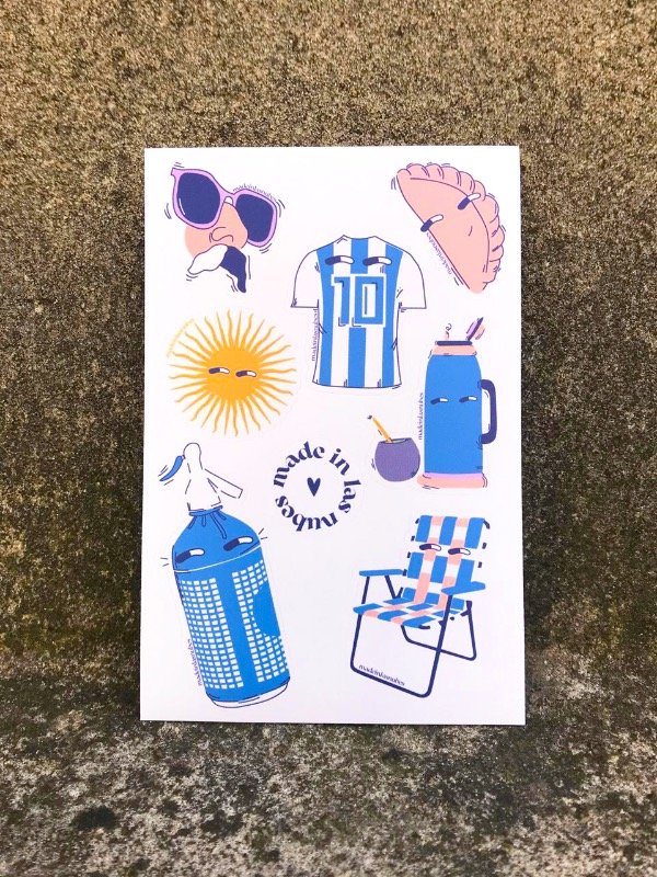 Producto - Plancha Stickers Silleta