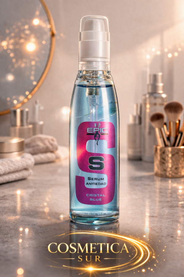 Producto - serum siliconado reparador cristal azul epic x 40 ml.