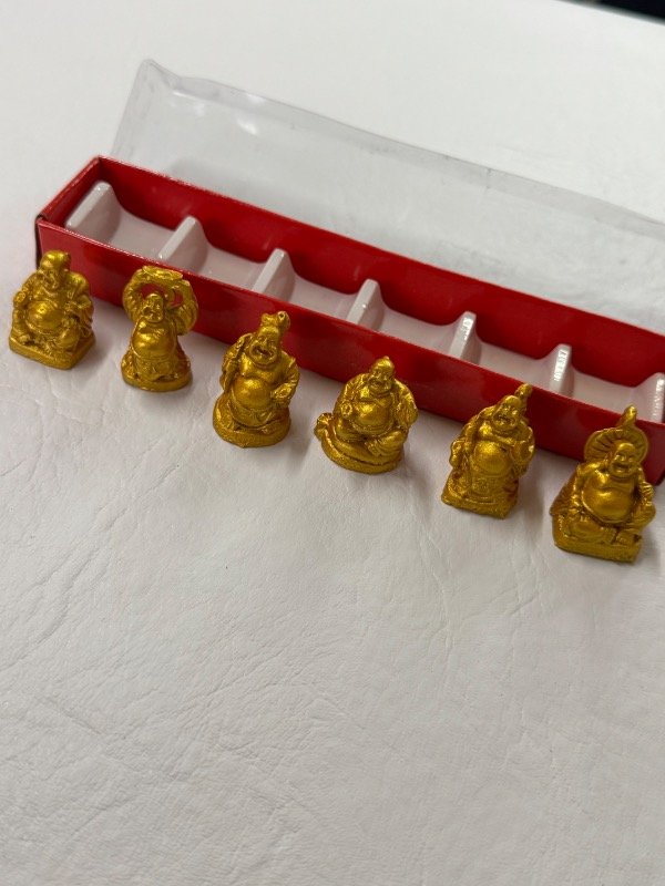 Producto - Set 6 Budas Dorados  Prosperidad y Buena Fortuna
