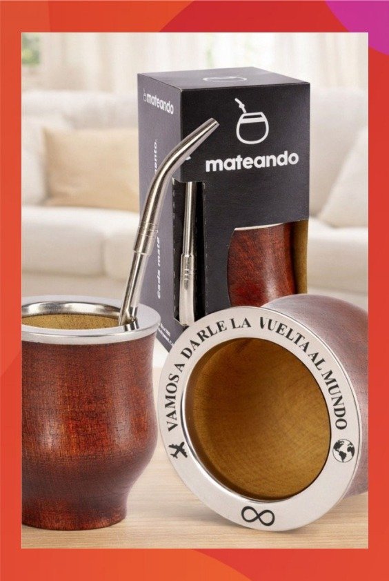 Producto - MATE CAMIONERO DE ALGARROBO ENCERADO PERSONALIZADO