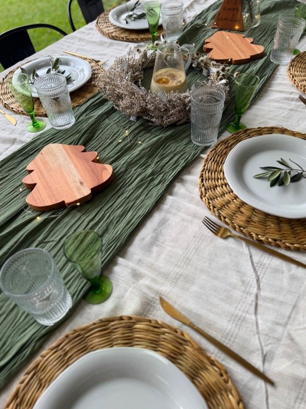 Producto - Mantel Tusor con rayas plateadas