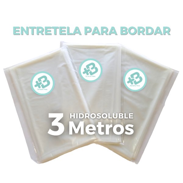 Producto - Entretela Film Hidrosoluble En Agua Bordado Bordar 3 Metros