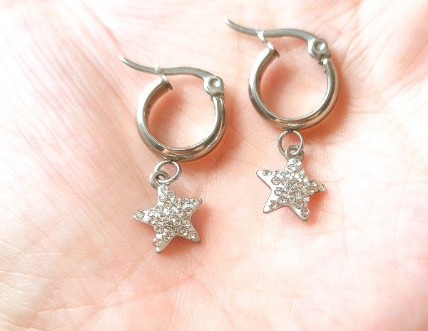 Producto - Argollitas Estrellita con strass