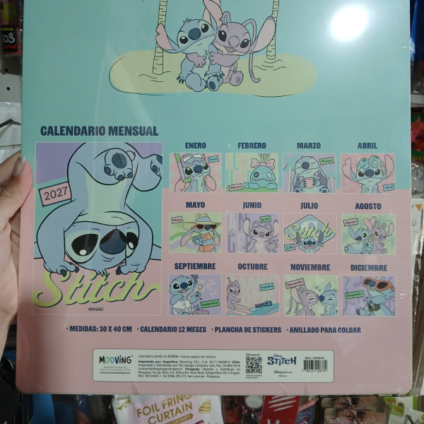Producto - Calendario planificador 2027 Stitch Mooving - 1