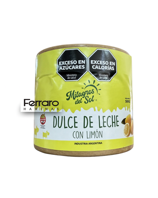 Producto - Dulce de leche Milagros del sol limon 500gr