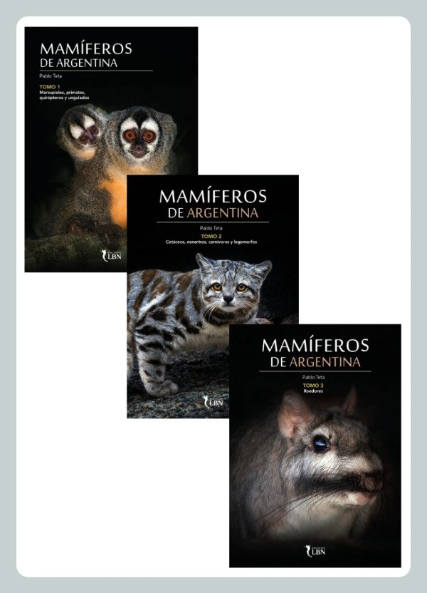 Producto - Teta: Mamíferos de Argentina - 3 tomos
