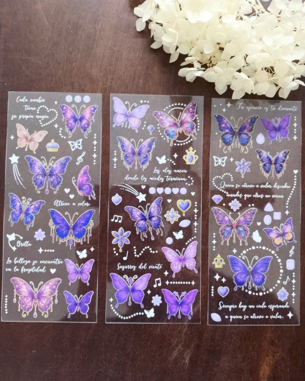 Producto - Calcos Planchas BUTTERFLY DIAMONDS