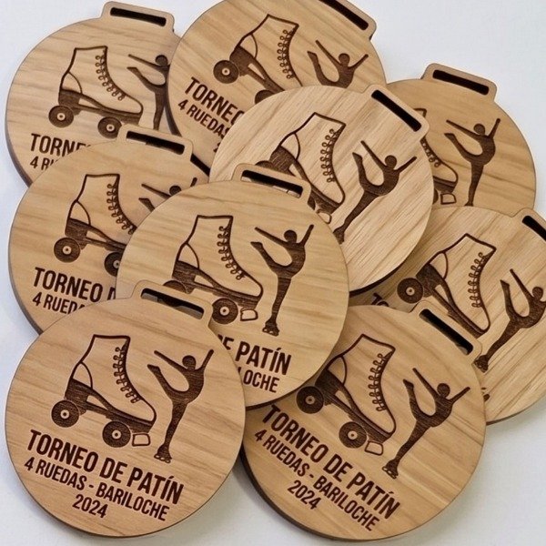 Producto - Medalla Madera Grabada