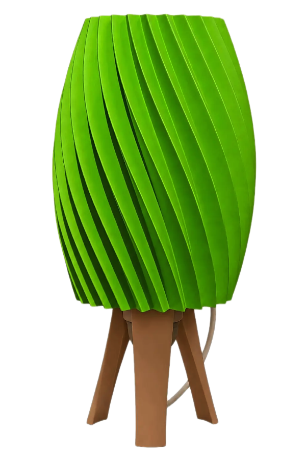 Producto - Lámpara Velador Lidia (27x17 cm) -Diseño Espiral Escultórico - 220 Volts - 13
