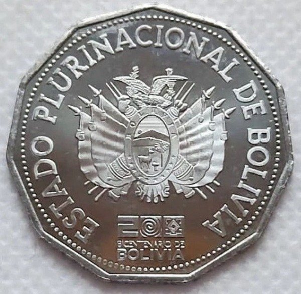 Producto - Bolivia 2 Bolivianos 2025. Bicentenario de la Independencia - 1