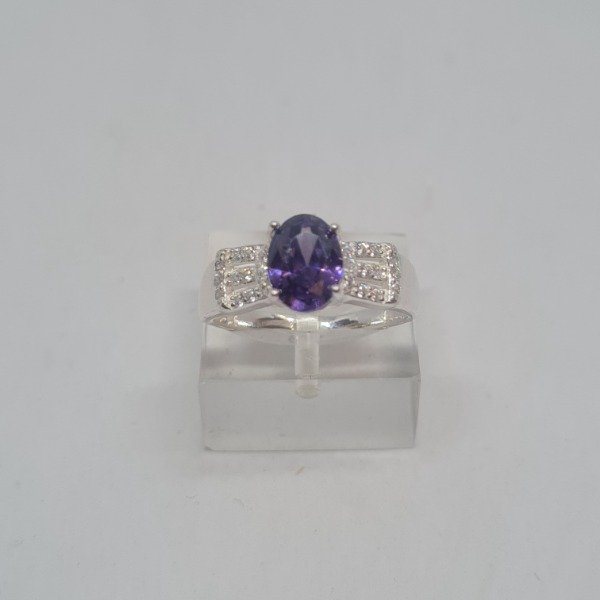 Producto - Anillo cubics y cubic violeta