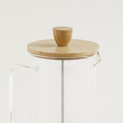 Producto - CAFETERA DE VIDRIO CON BAMBU
