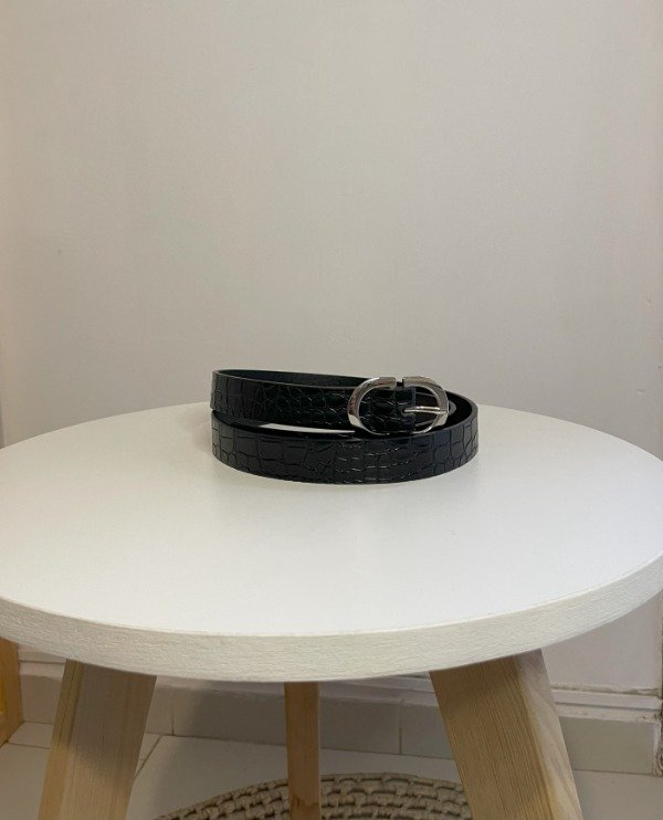 Producto - Cinturón CROCO NEGRO
