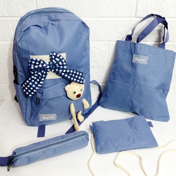 Producto - Mochila Baide 4 Pieza "Celeste"