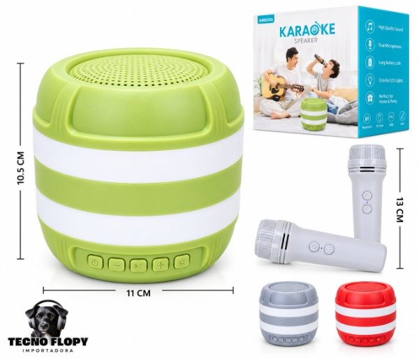 Producto - Mini parlante 1870 karaoke con microfono
