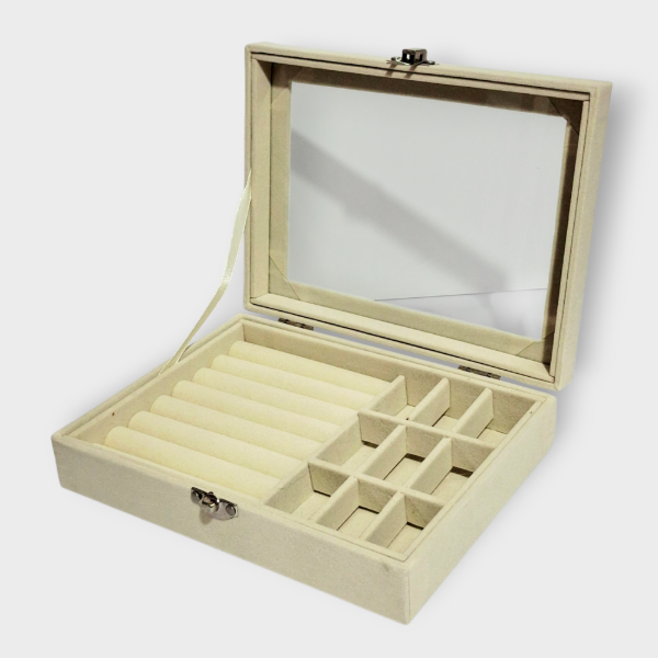 Producto - Organizador de joyas beige