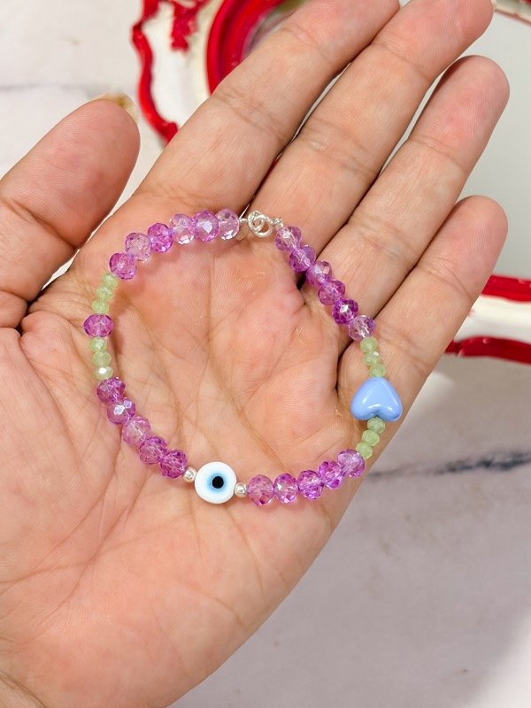Producto - Pulsera Cristales Love / Plata - 1