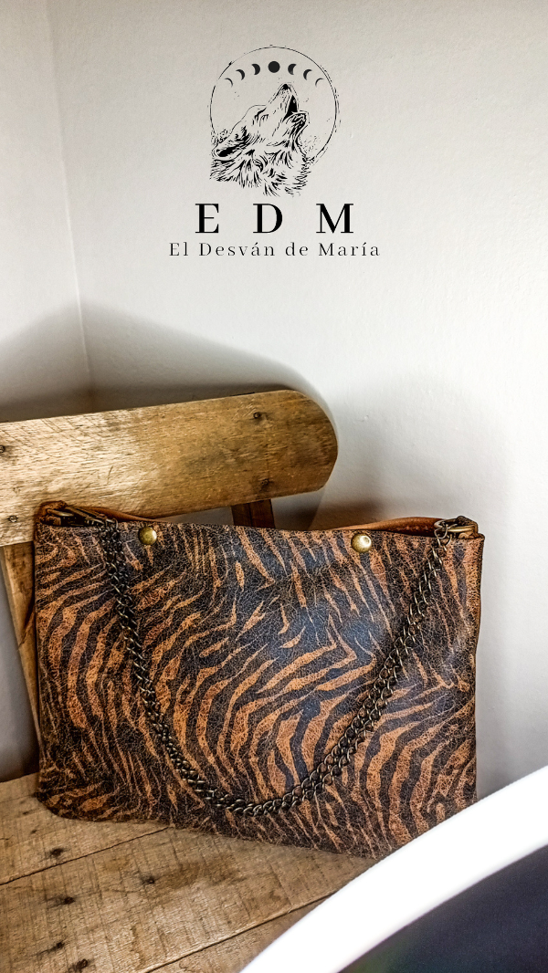 Producto - Cartera Cadena Print Oscuro