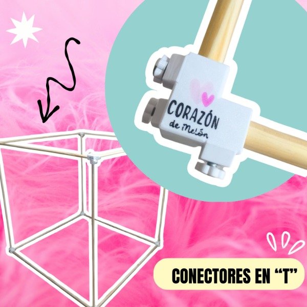 Producto - Conectores en T para cubo didáctico