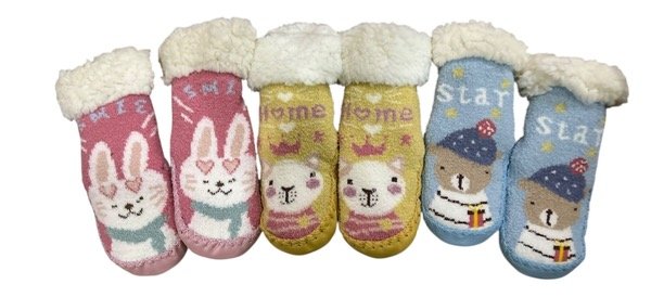 Producto - Pantumedia corderito antideslizante con eco cuero