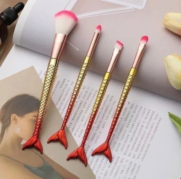 Producto - Set de 4 brochas cola de sirena