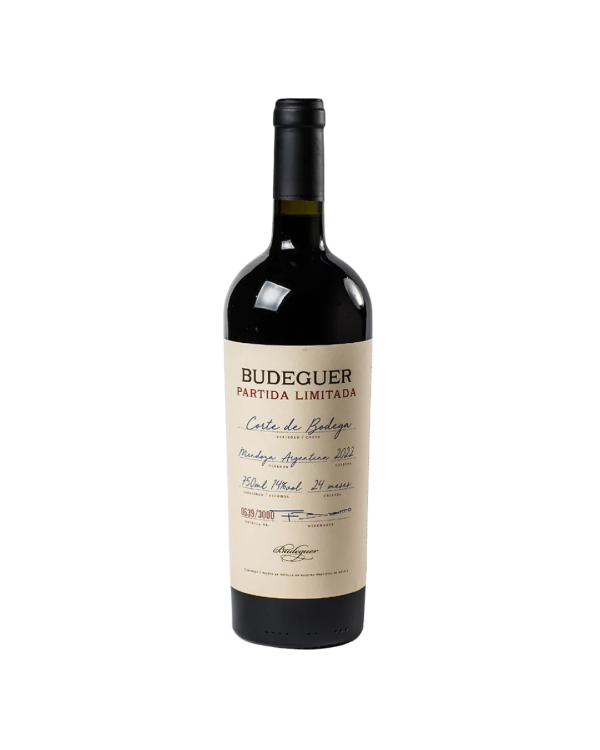 Producto - VINO CORTE DE BODEGA BUDEGUER PARTIDA LIMITADA 750 ML.