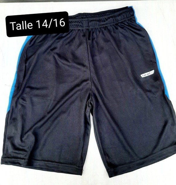 Producto - Short deportivo hind talle 14 negro y azul