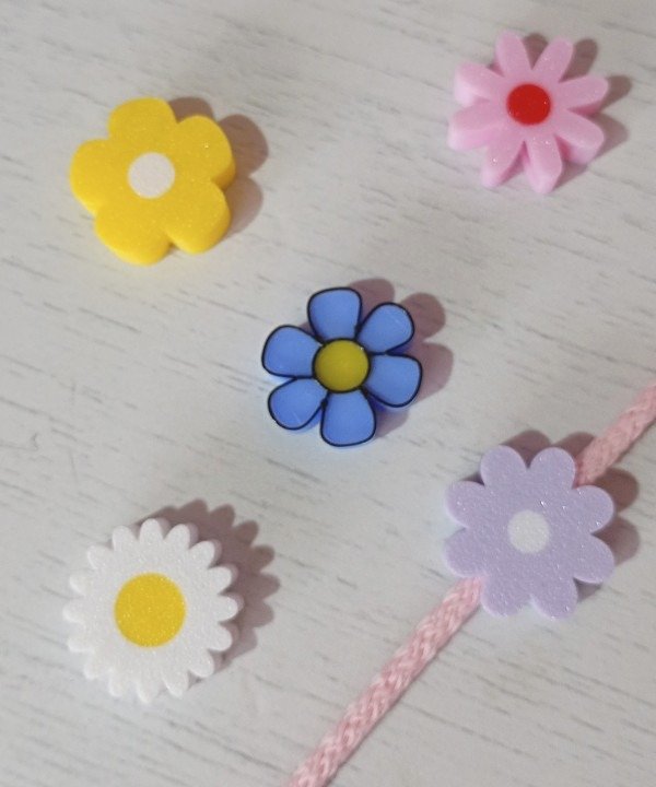 Producto - Cuenta Pasante 5 mm Flores