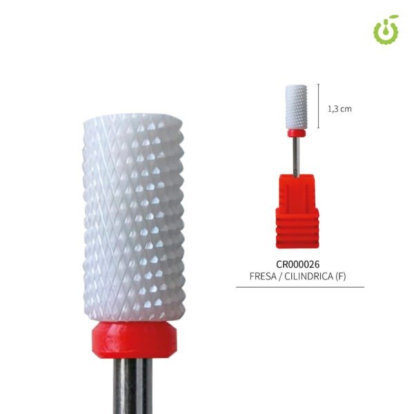 Producto - Fresa ceramica Cilindrical Fino Rojo COLDROSE