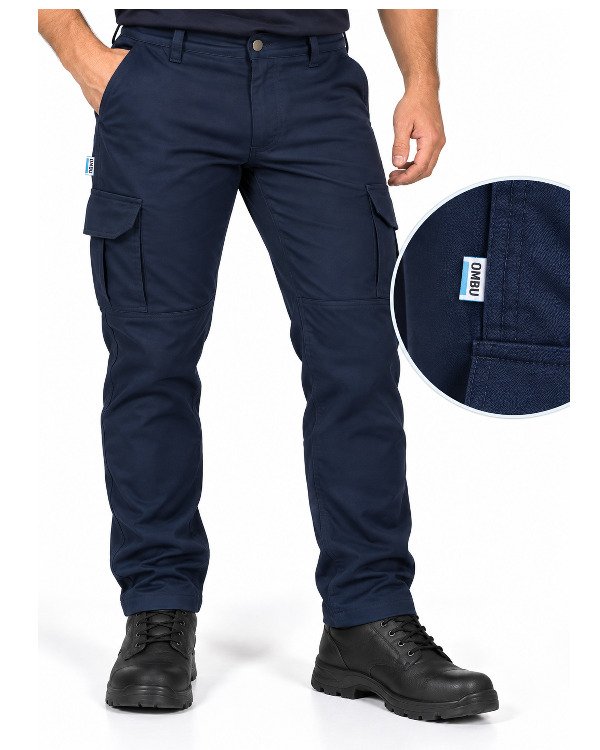 Producto - OMBU - PANTALON CARGO ELASTIZADO - Azul Marino - 0