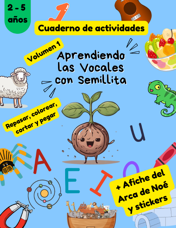 Producto - Aprendiendo las vocales con Semillita Volumen 1 PDF