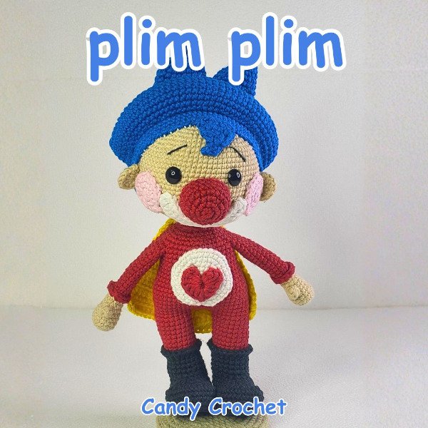 Producto - Payaso Plim Plim Tejido A Crochet 28 cm