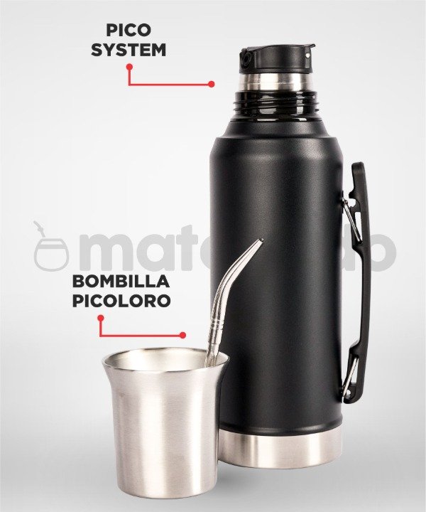 Producto - Termo Mate System Genérico Alta Precisión 1L + Bombilla