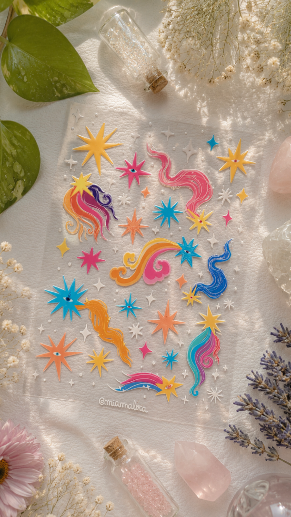 Producto - STICKER DTF UV. Estrellas